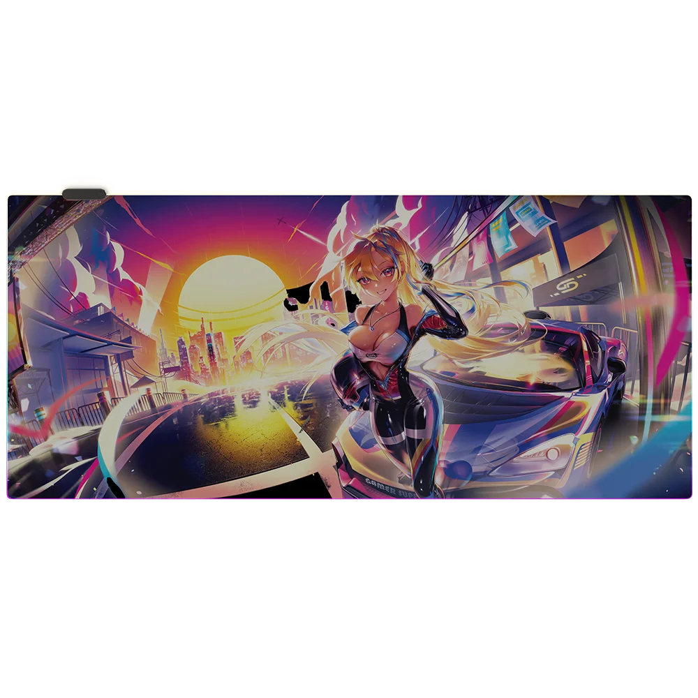 Waifu Cups: Stick Shift RGB Mouse Pad