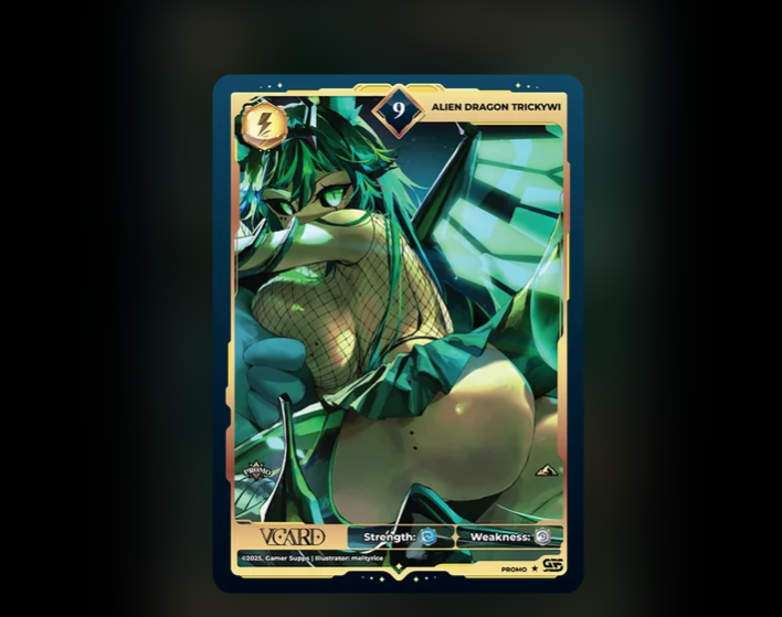 Trickywi: Alien Dragon VCard Promo Card (Info)